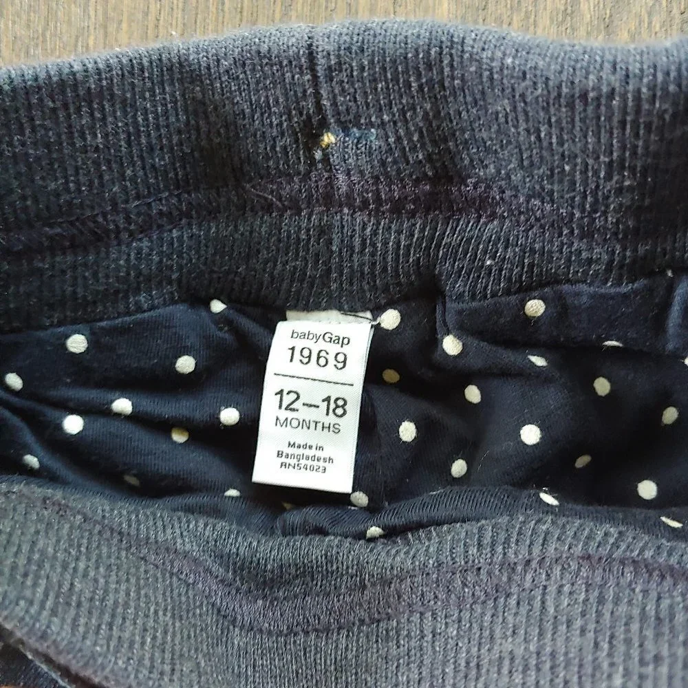 Baby Gap Straight Fit Polka Dot Lined Jeans